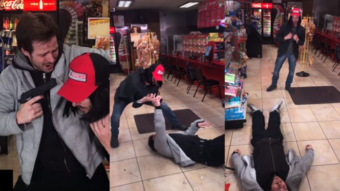 Video: Keanu Reeves se enfrenta a hombre que le apuntó una pistola en la cabeza