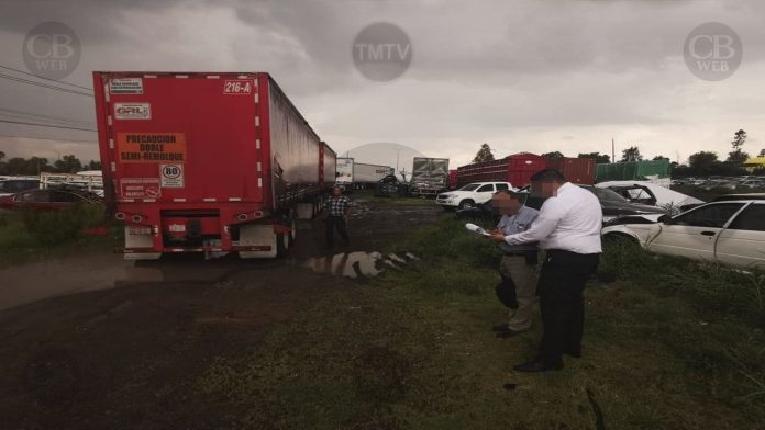 Tráiler cervecero robado es recuperado por la FGE en Tarímbaro