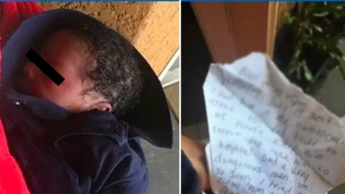 Abandonan a bebé recién nacido con desgarradora nota