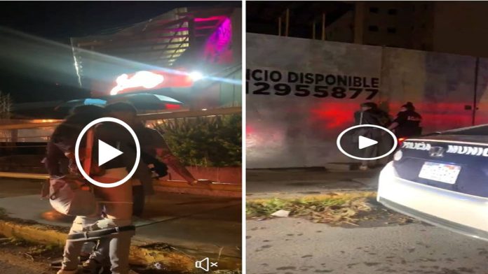 Video: Captan a jóvenes teniendo relaciones sexuales afuera de un bar en Puebla; son detenidos