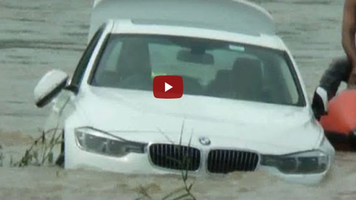 Video: Joven tira un BMW al río porque no le regalaron un jaguar en su cumpleaños