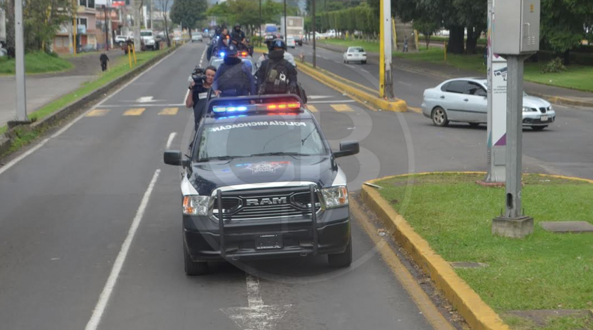 Blindan Uruapan con patrullajes terrestres y aéreos Blindan Uruapan con patrullajes terrestres y aéreos