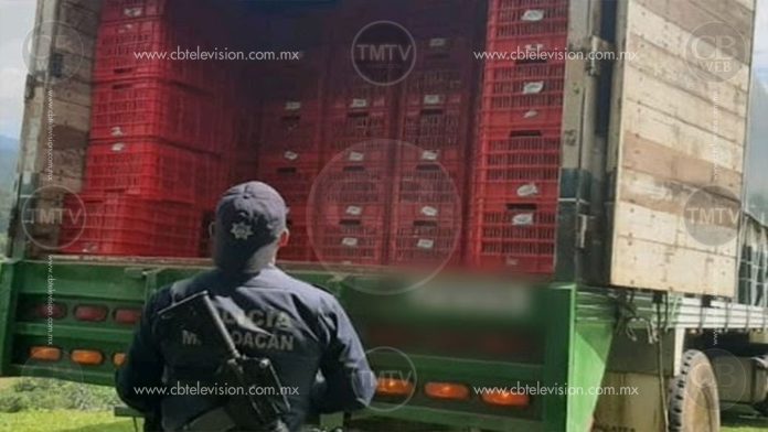 Localiza Policía Michoacán camión cargado con aguacate con reporte de robo