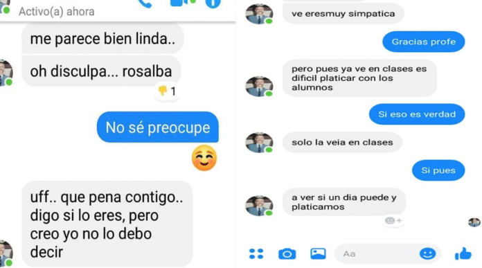 Exhiben mensajes de posible acoso por parte de profesor de la UMSNH