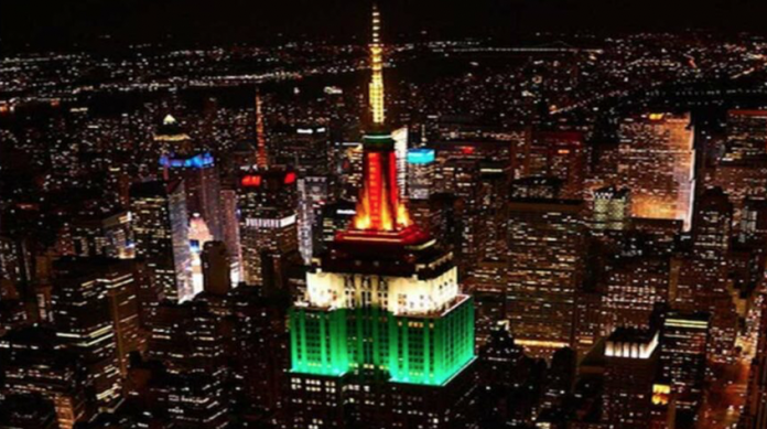 El Empire State lució los colores de México para celebrar la Independencia