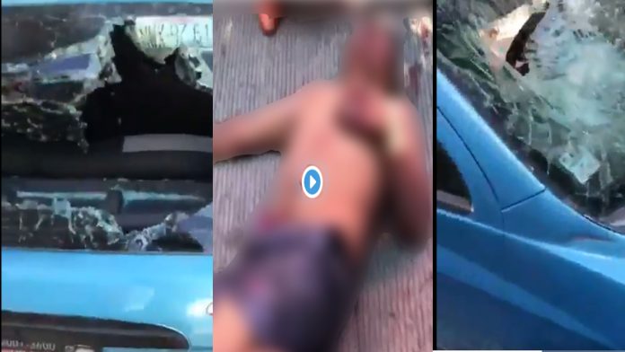 Video: Golpean a hombre que destrozó puestos de mercadito