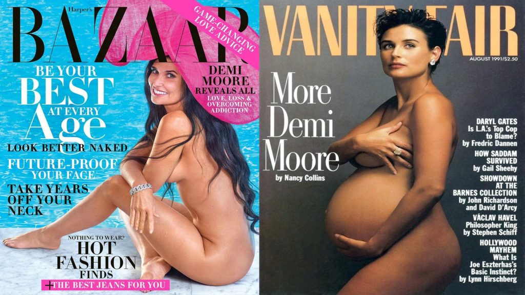 Demi Moore se desnuda en revista a sus 56 años