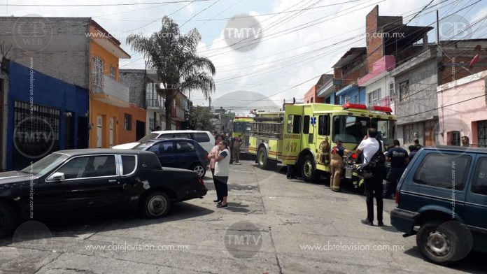 Incendio de casa-habitación en la Colonia Obrera de Morelia
