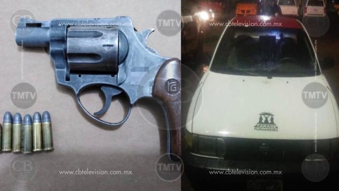 Arrestan a un taxista por traer un arma de fuego