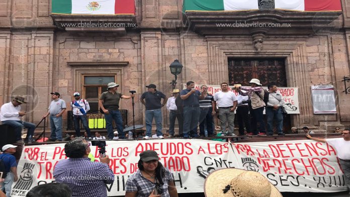 Marcha colapsa la ciudad de Morelia; CNTE prevé paro laboral