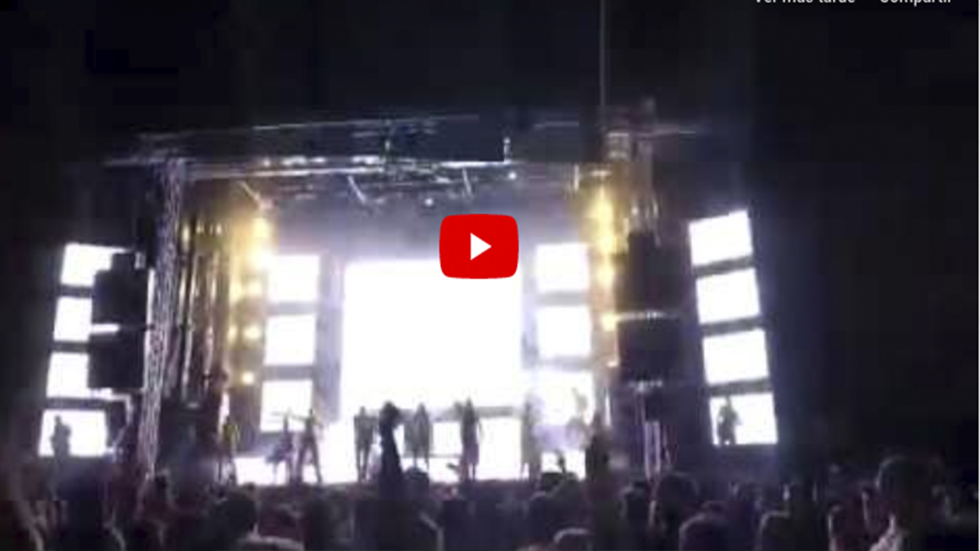 Video: Bailarina muere por explosión pirotécnica en festival Video: Bailarina muere por explosión pirotécnica en festival