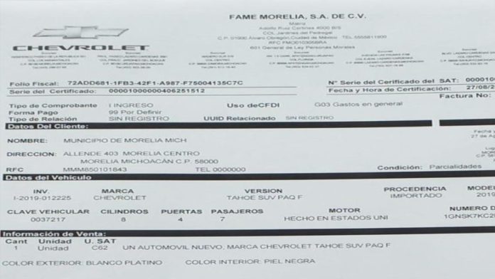 Al ayuntamiento de Morelia se le olvidó la austeridad; compra vehículo de 1 millón de pesos