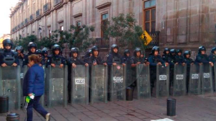 Tránsito y Movilidad despliega operativo ante manifestaciones en Morelia