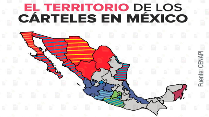 Así se reparten en México los cárteles de la droga
