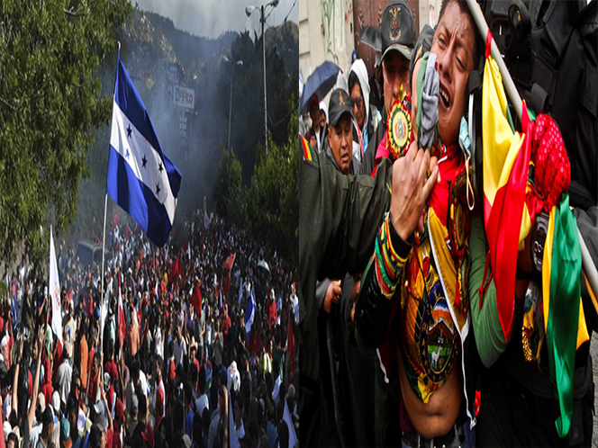 Protestas en Bolivia y Honduras Estallan protestas en Honduras y Bolivia; acusan nexos con el narcotráfico y fraude electoral