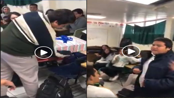 Video Viral: Estudiantes le regalan zapatos a compañero que estudia y trabaja