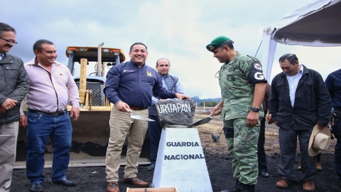 Colocan primera piedra del Cuartel Regional de la Guardia Nacional