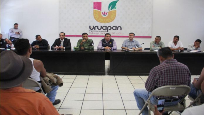 Fuerzas policiales y Guardia Nacional reforzarán seguridad en Capacuaro