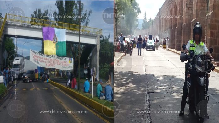 Inician los bloqueos en carreteras michoacanas