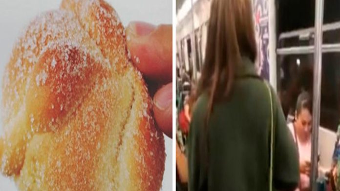 Mujer regaña a jóvenes por comer Pan de Muerto; “Es el pastel de Satanás”