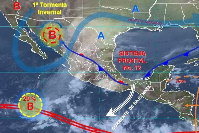 Ante frente frío 12, invita Segob a tomar medidas de previsión y autocuidado