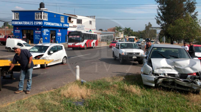 Se registra choque en la salida Pátzcuaro