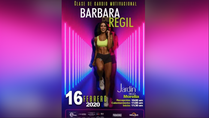 Llegará Bárbara de Regil y su clase fitness - motivacional a Morelia 