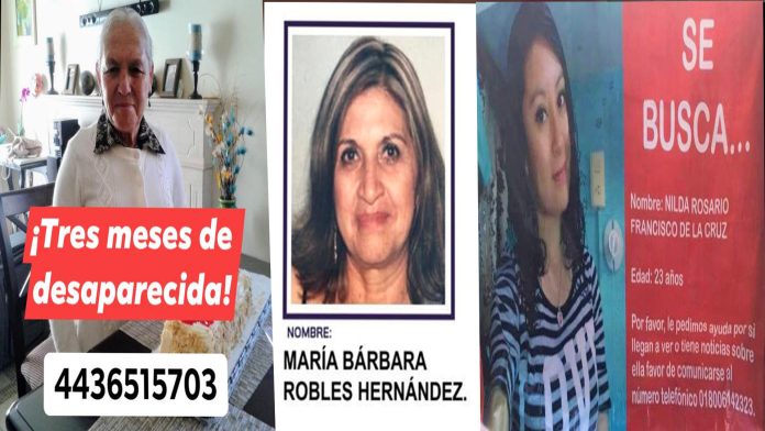 Siguen desaparecidas Doña Mari, la doctora Bárbara y Nilda