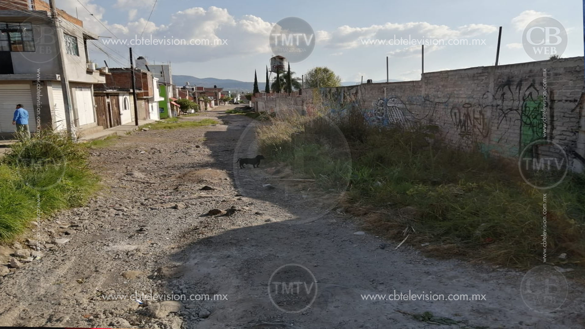 Ni los policías transitan la calle, para no dañar su patrulla Ni los policías transitan la calle, para no dañar su patrulla