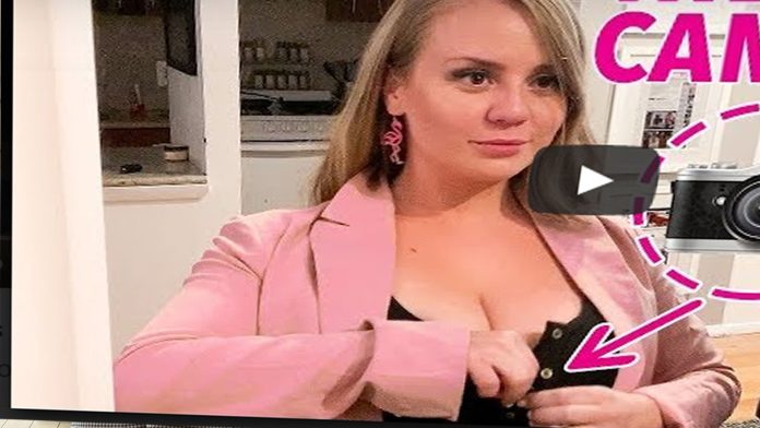 Mujer pone una cámara en sus pechos para ver con qué frecuencia los miran (video)