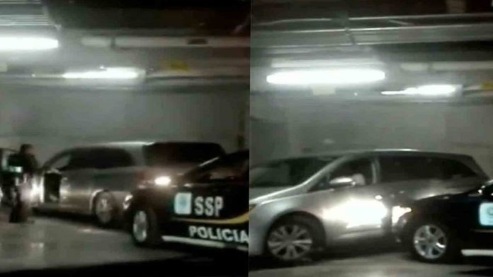 México: Ladrón amaga a conductor con pistola; intenta escapar y choca contra patrulla