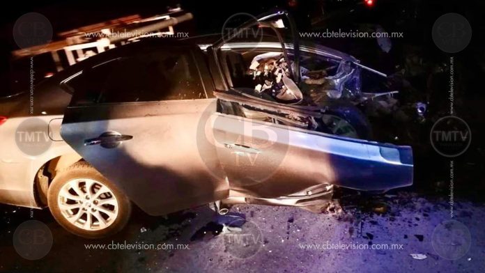 Choque carretero deja un muerto y una mujer herida