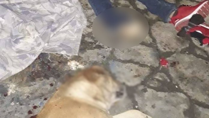 Asesinan a hombre y a un perro; les dejan una narcomanta