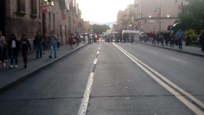 Despliega SSP dispositivo de seguridad vial en el Centro de Morelia