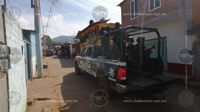 Video: Reportan enfrentamiento en Ziracuaretiro; se moviliza apoyo por tierra y aire