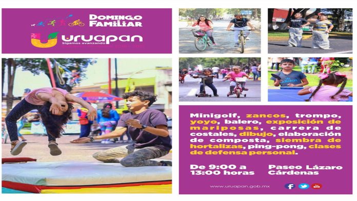 Atractivas actividades habrá en el “Domingo Familiar”