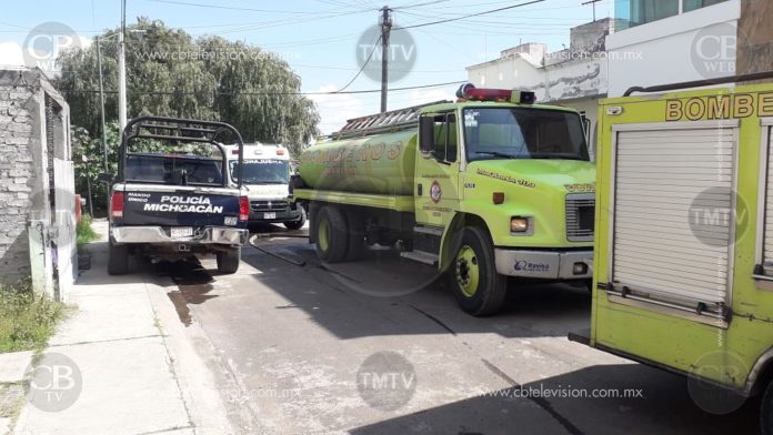 Incendio consume una habitación al poniente de Morelia