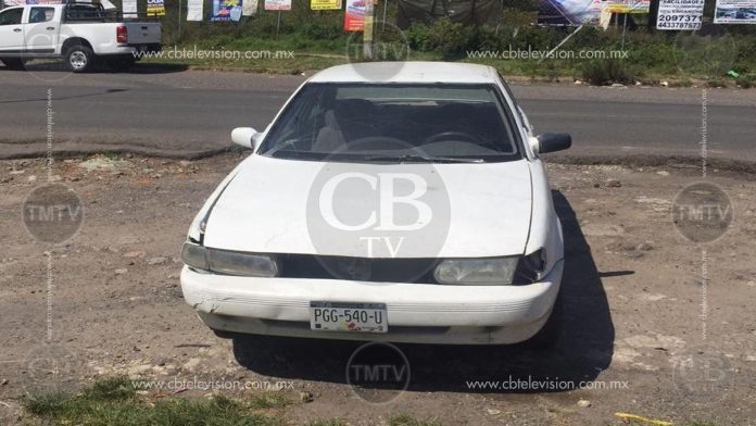 Asegura policía Michoacán vehículo con reporte de robo