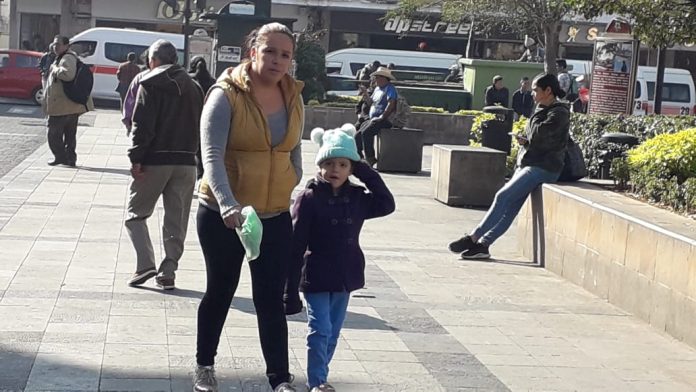 Ante bajas temperaturas en Morelia, ciudadanos toman acciones preventivas