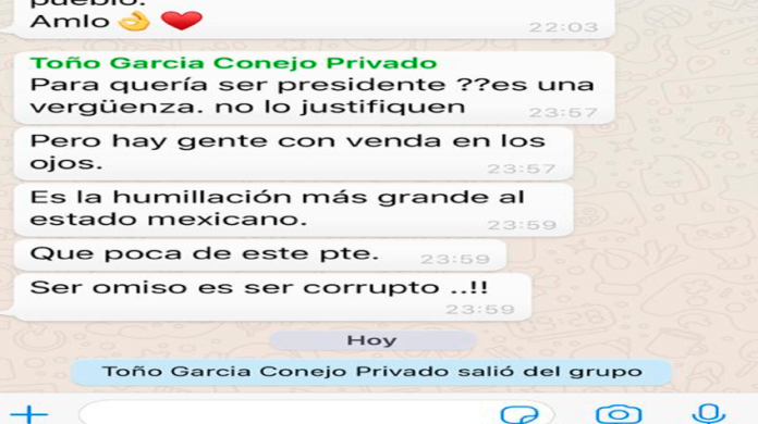 Difunden chat donde hermano de Silvano se enoja ante apoyo a AMLO de sus más cercanos