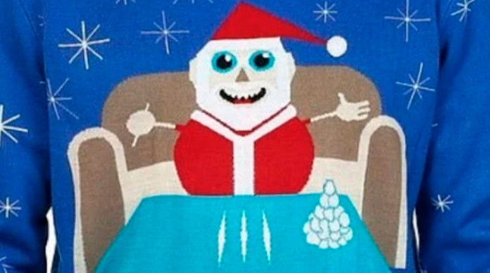 Walmart retira de sucursales suéter de Santa Claus consumiendo cocaína