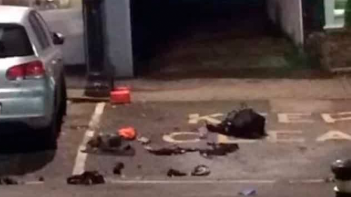 Hombre se prende fuego luego de que su ex se negara a volver con él