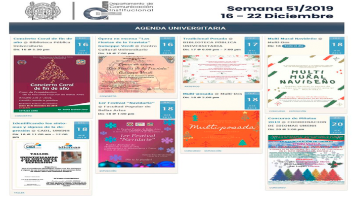 UMSNH te invita a disfrutar de las posadas universitarias