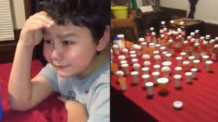 VIDEO: Niño logra vencer el cáncer; llora al tomar su última pastilla
