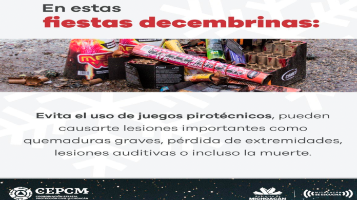 Llama Segob a evitar uso de juegos pirotécnicos