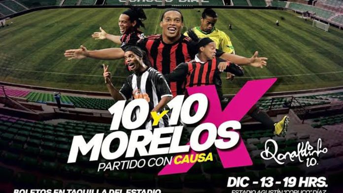 Nombrarán a Ronaldinho como ciudadano distinguido de Morelos