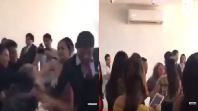 Video: “Te amo”, grita mujer para impedir boda y golpea a la novia