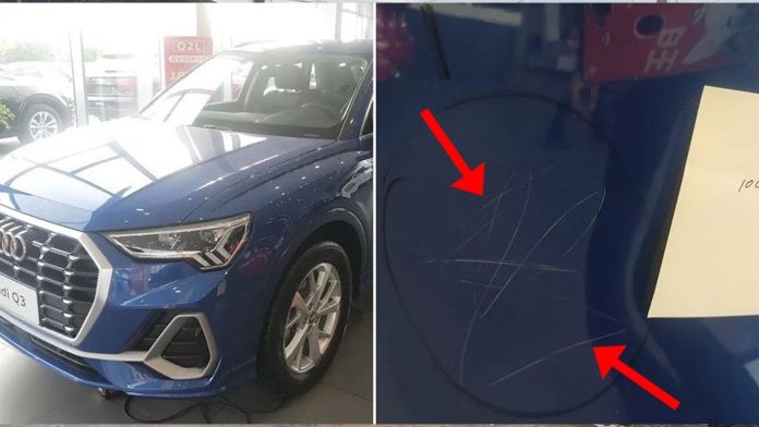 Niña raya 10 autos Audi con una piedra; padres tendrán que pagar miles de dólares