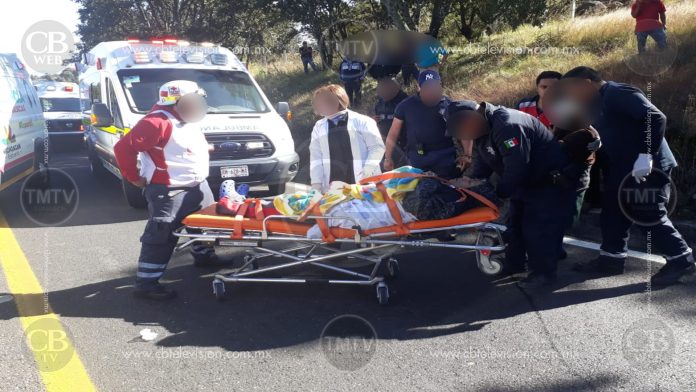 Choque deja nueve lesionados en la Maravatío - Morelia