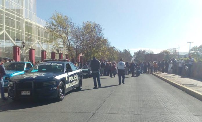 Despliega operativo SSP para vigilar manifestaciones en Morelia